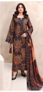 Digital Print Lawn 3PC Suit with Chiffon Dupatta – Summer Collection 2026