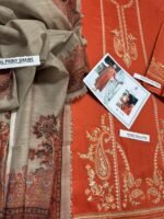 IZEL Premium Airjet Lawn 3PC Heavy Embroidered Suit with Digital Print Dupatta – Summer Collection 2026 - Image 6