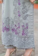 Mushq Premium Airjet Lawn 3PC Chikankari Embroidered Suit with Bamber Chiffon Dupatta – Summer Collection 2026 - Image 8