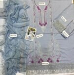 Mushq Premium Airjet Lawn 3PC Chikankari Embroidered Suit with Bamber Chiffon Dupatta – Summer Collection 2026 - Image 6