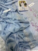 Mushq Premium Airjet Lawn 3PC Chikankari Embroidered Suit with Bamber Chiffon Dupatta – Summer Collection 2026 - Image 2