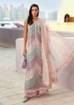 MARIA B Premium Airjet Lawn 3PC Heavy Embroidered Suit with Printed Dupatta – Summer Collection 2026