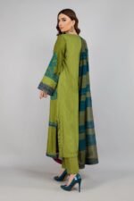 MARIA B Premium Airjet Lawn 3PC Heavy Embroidered Suit with Swiss Voil Digital Print Dupatta – Summer Collection 2026 - Image 3