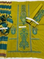 MARIA B Premium Airjet Lawn 3PC Heavy Embroidered Suit with Swiss Voil Digital Print Dupatta – Summer Collection 2026 - Image 5