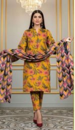 Bonanza Ayat & Sheeza Digital Print Lawn 3PC Suit – Summer Collection 2026
